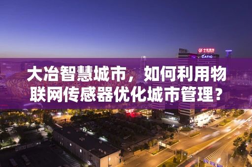 大冶智慧城市，如何利用物联网传感器优化城市管理？