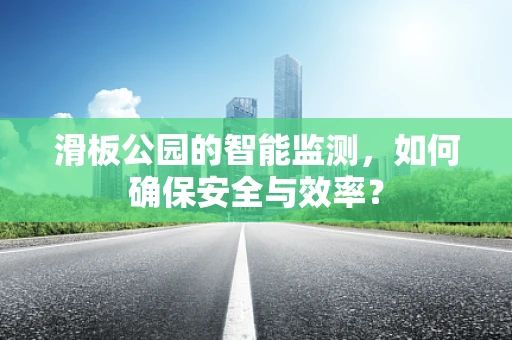 滑板公园的智能监测，如何确保安全与效率？