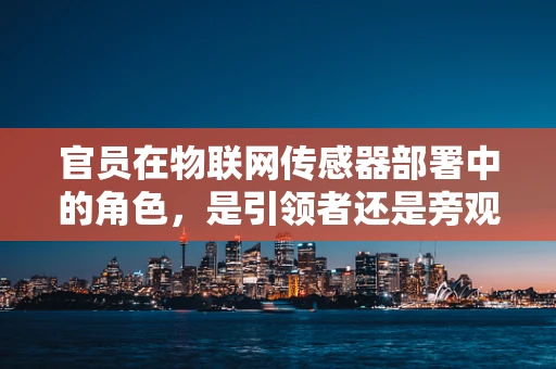 官员在物联网传感器部署中的角色，是引领者还是旁观者？