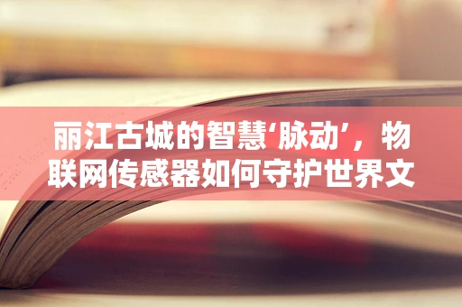 丽江古城的智慧‘脉动’，物联网传感器如何守护世界文化遗产？