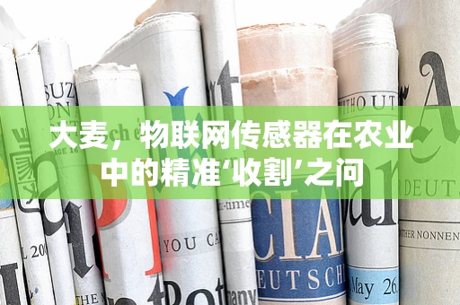 大麦，物联网传感器在农业中的精准‘收割’之问