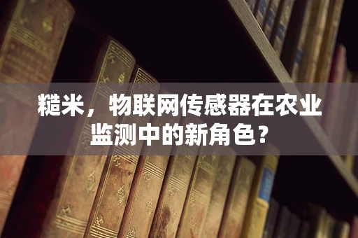 糙米，物联网传感器在农业监测中的新角色？
