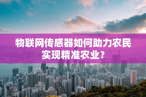 物联网传感器如何助力农民实现精准农业？