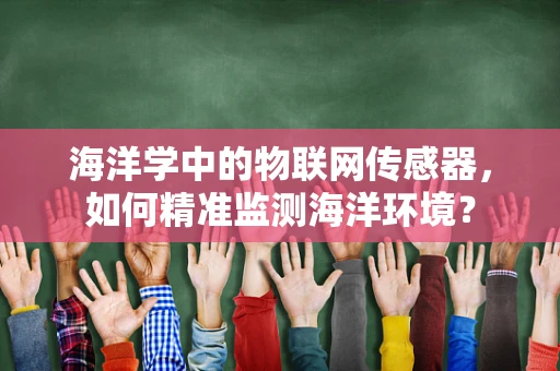 海洋学中的物联网传感器，如何精准监测海洋环境？