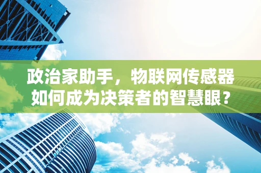 政治家助手，物联网传感器如何成为决策者的智慧眼？