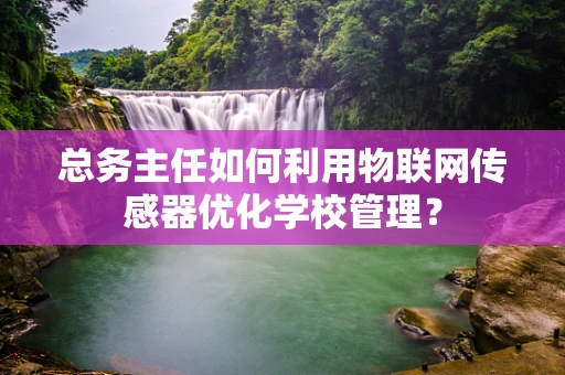 总务主任如何利用物联网传感器优化学校管理？