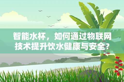 智能水杯，如何通过物联网技术提升饮水健康与安全？