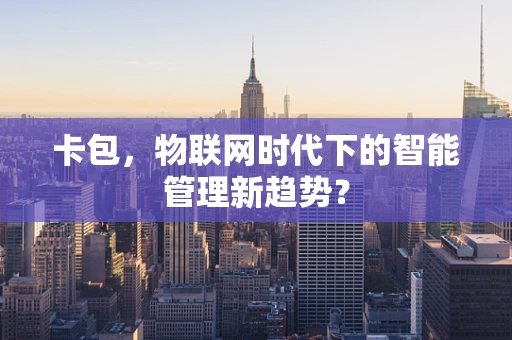 卡包，物联网时代下的智能管理新趋势？