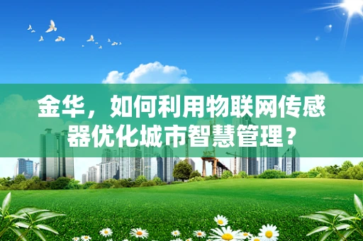 金华，如何利用物联网传感器优化城市智慧管理？