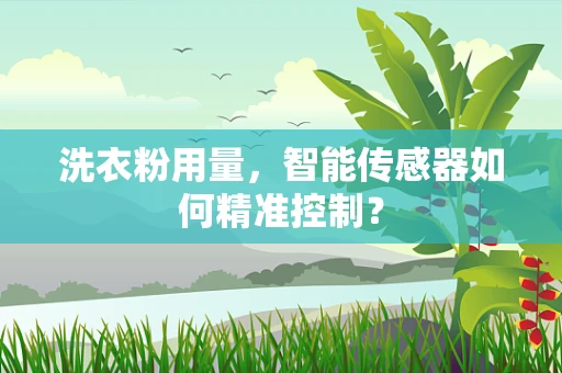 洗衣粉用量，智能传感器如何精准控制？