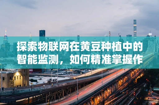 探索物联网在黄豆种植中的智能监测，如何精准掌握作物生长的黄金时刻？