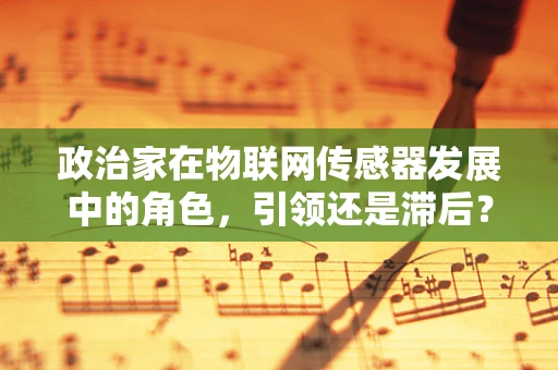 政治家在物联网传感器发展中的角色，引领还是滞后？