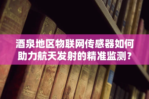 酒泉地区物联网传感器如何助力航天发射的精准监测？