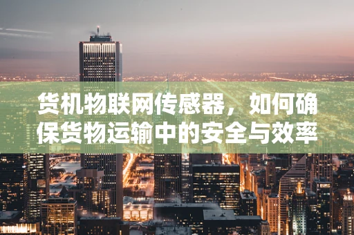 货机物联网传感器，如何确保货物运输中的安全与效率？