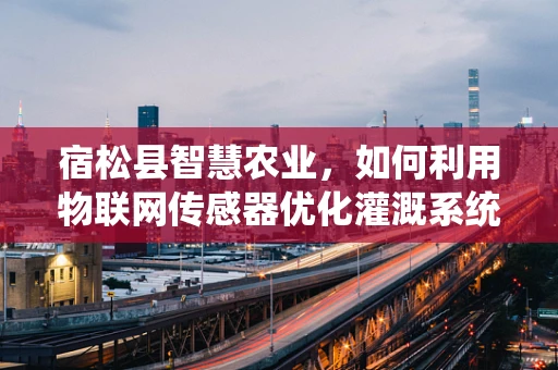 宿松县智慧农业，如何利用物联网传感器优化灌溉系统？