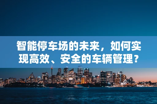 智能停车场的未来，如何实现高效、安全的车辆管理？