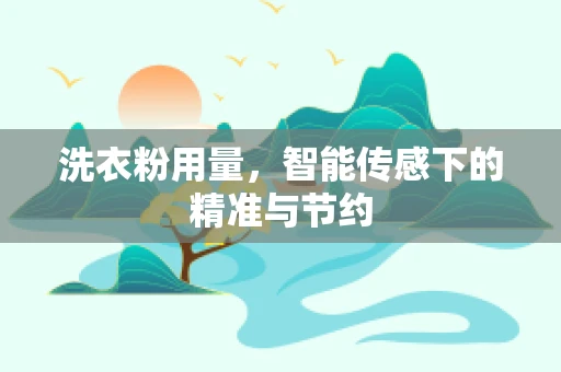 洗衣粉用量，智能传感下的精准与节约
