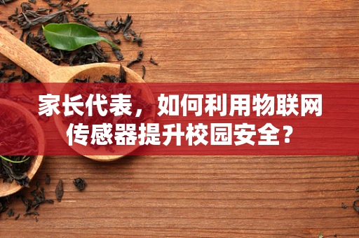 家长代表，如何利用物联网传感器提升校园安全？
