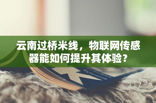 云南过桥米线，物联网传感器能如何提升其体验？