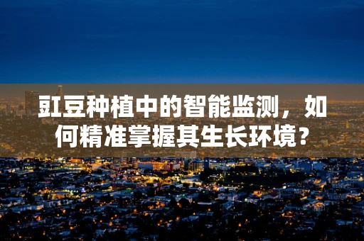 豇豆种植中的智能监测，如何精准掌握其生长环境？