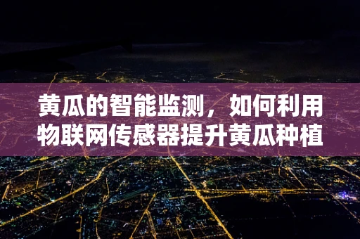 黄瓜的智能监测，如何利用物联网传感器提升黄瓜种植的精准性？