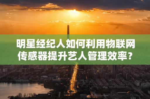 明星经纪人如何利用物联网传感器提升艺人管理效率？