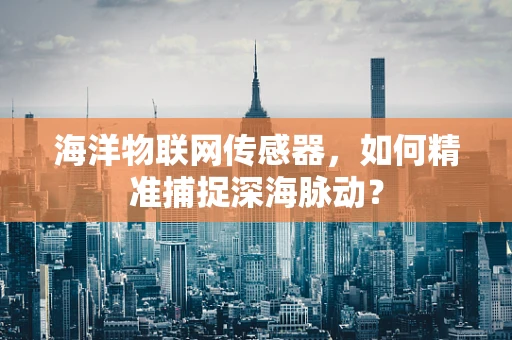 海洋物联网传感器，如何精准捕捉深海脉动？
